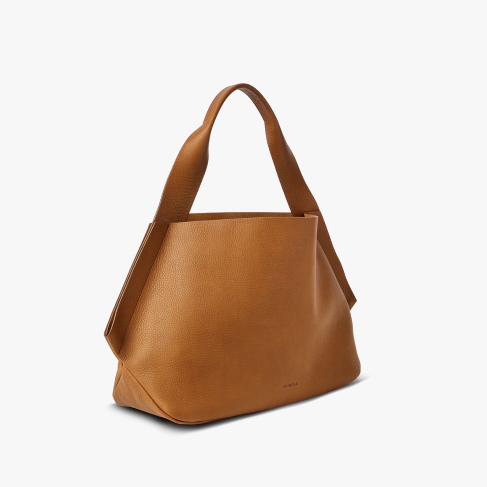 Shinola Tan Leather Tote Bag